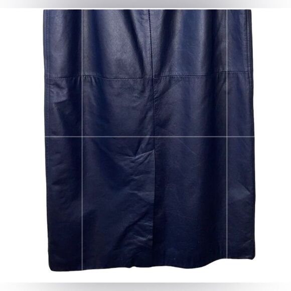 Vintage Eighties Leather Skirt Size 8 - Picture 3 of 6